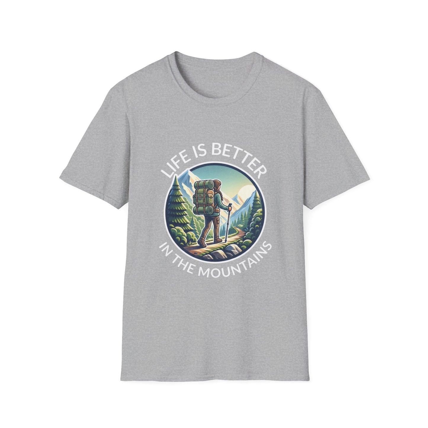 'Life is better in Mountains' Woman T-Shirt