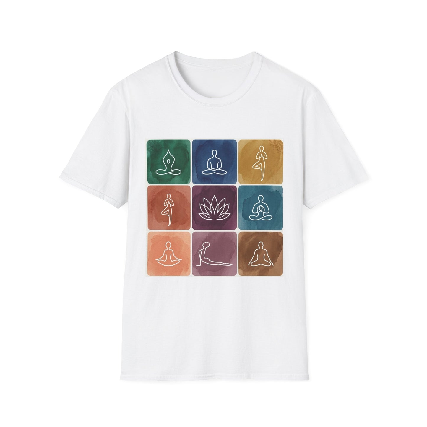 'Yoga Pose Grid' T-Shirt