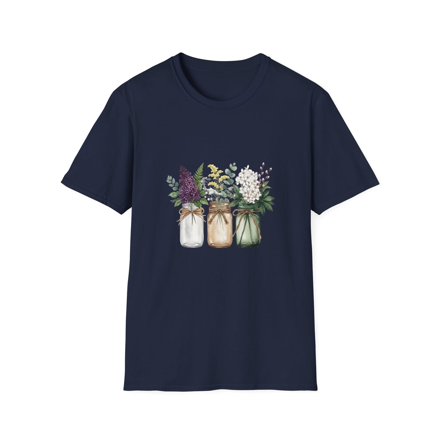 'Floral Mason Jar' T-Shirt