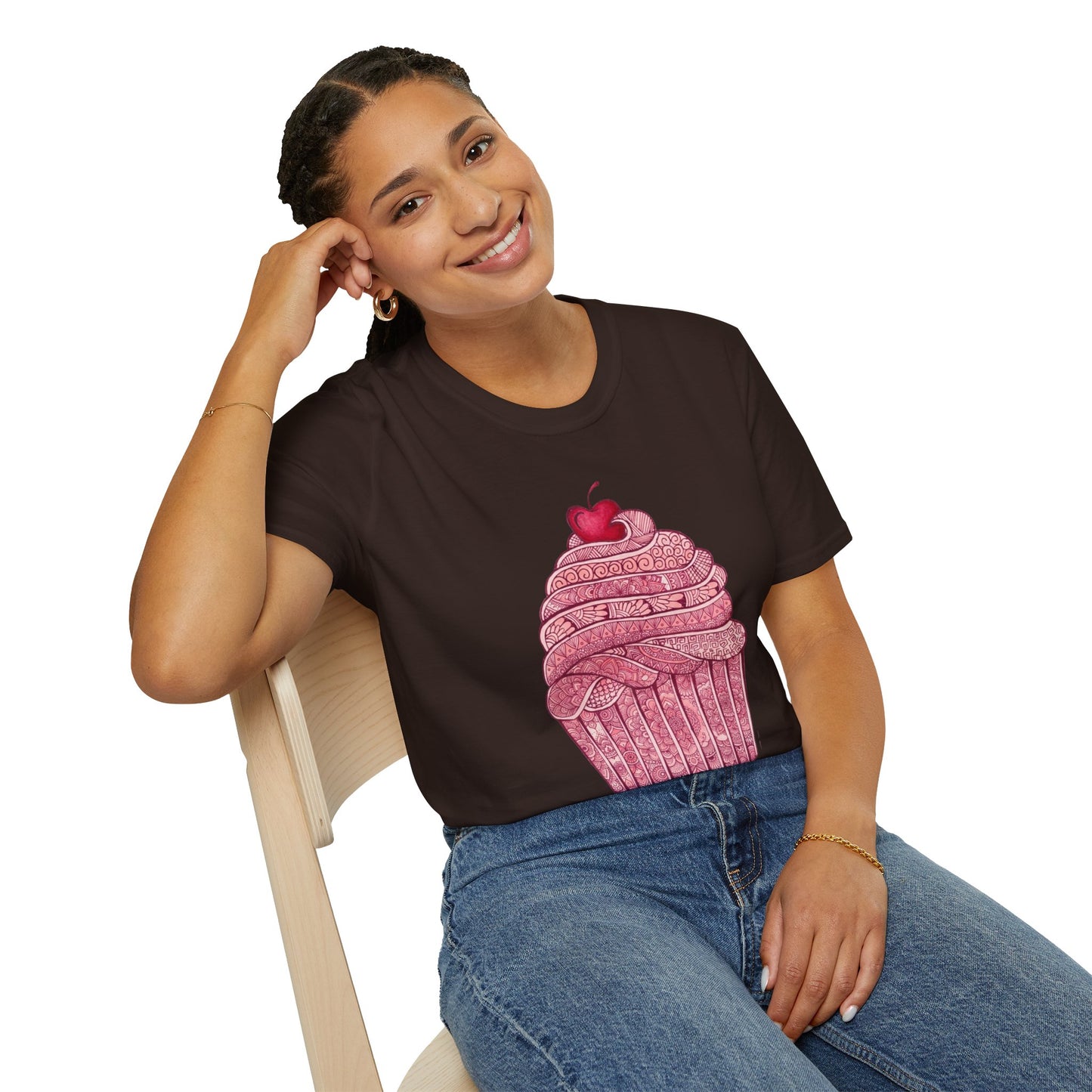 'Pink Cherry Cupcake' T-Shirt