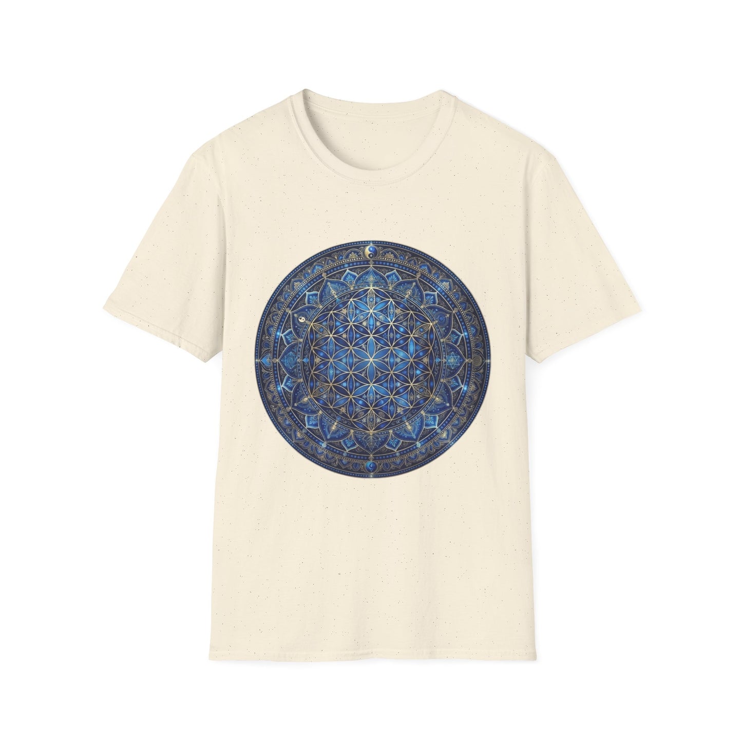 'Blue Flower of life Mandala' T-Shirt