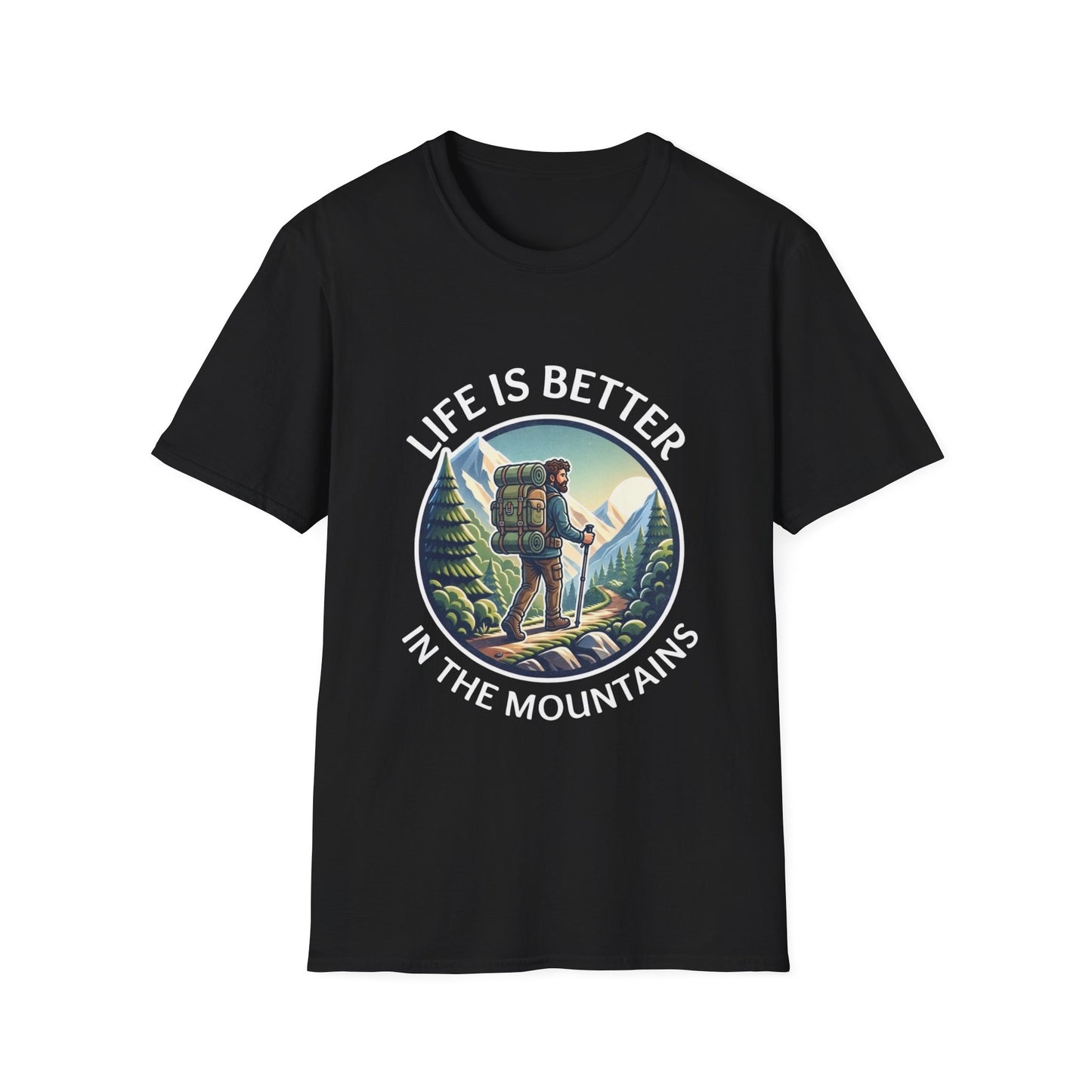'Life is better in Mountain' Man T-Shirt
