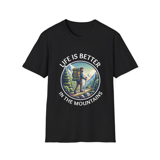 'Life is better in Mountain' Man T-Shirt
