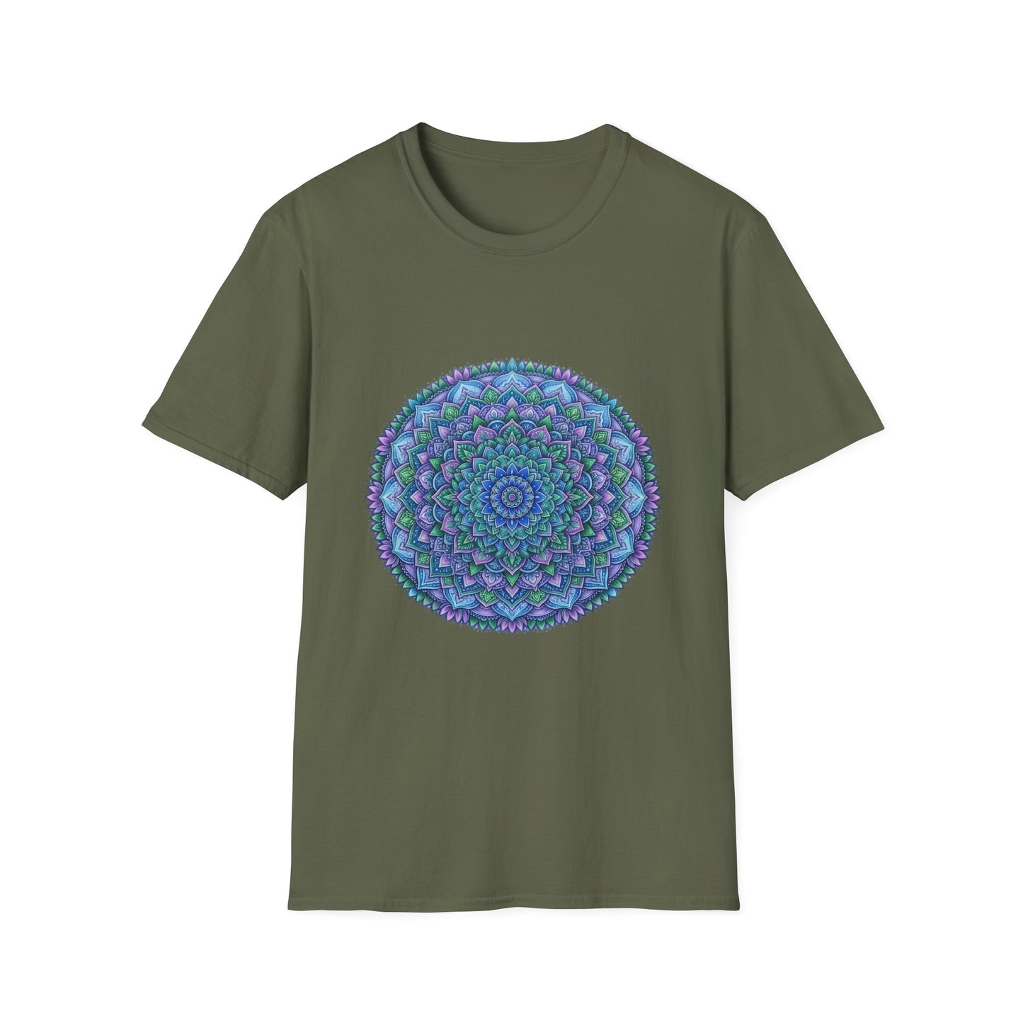 'Aqua floral print' T-Shirt