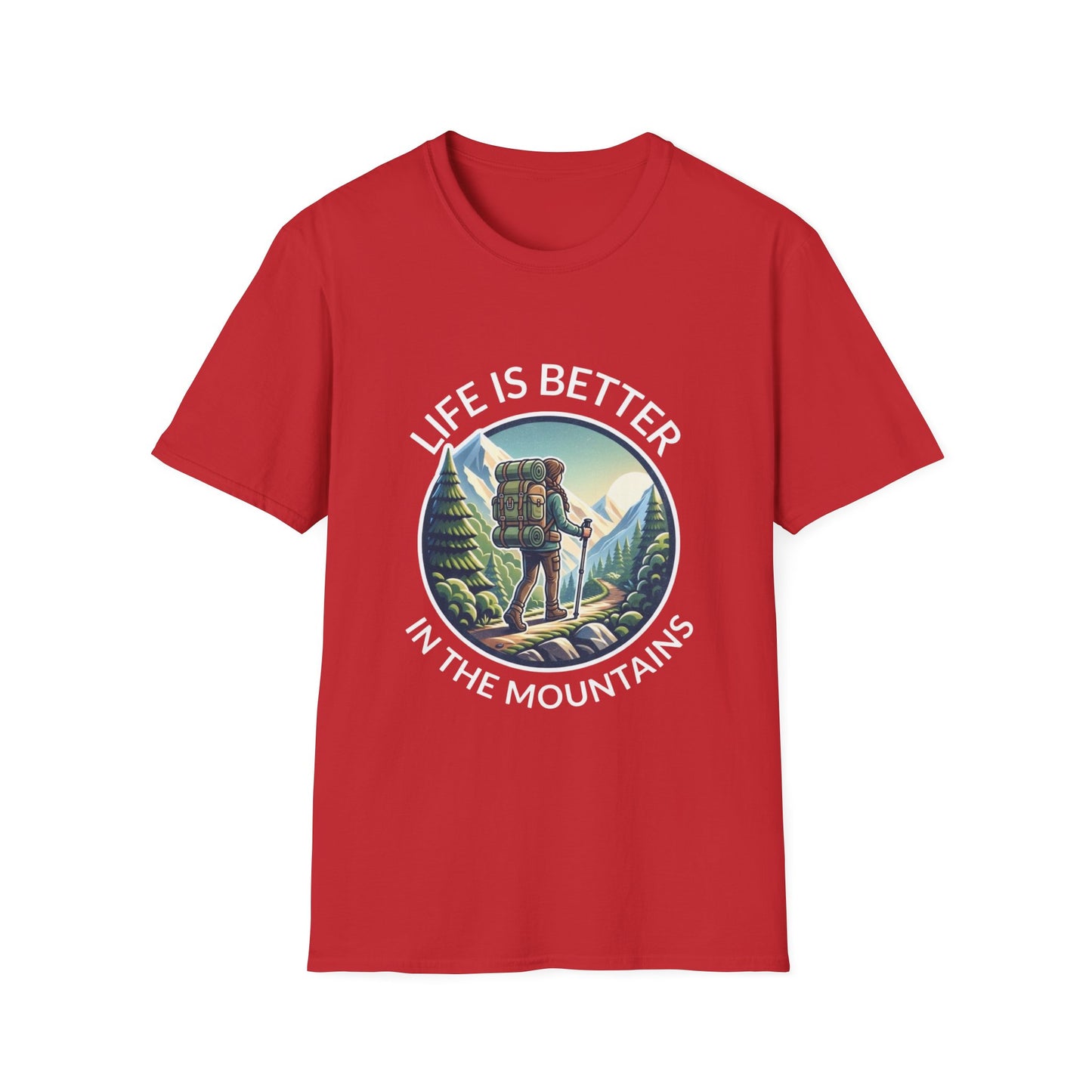 'Life is better in Mountains' Woman T-Shirt