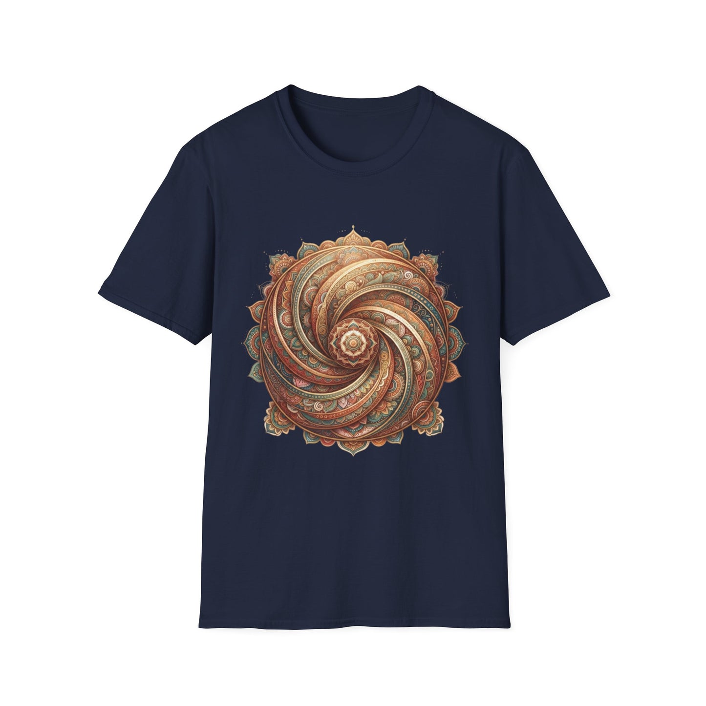 'Boho Spiral Mandala' T-Shirt