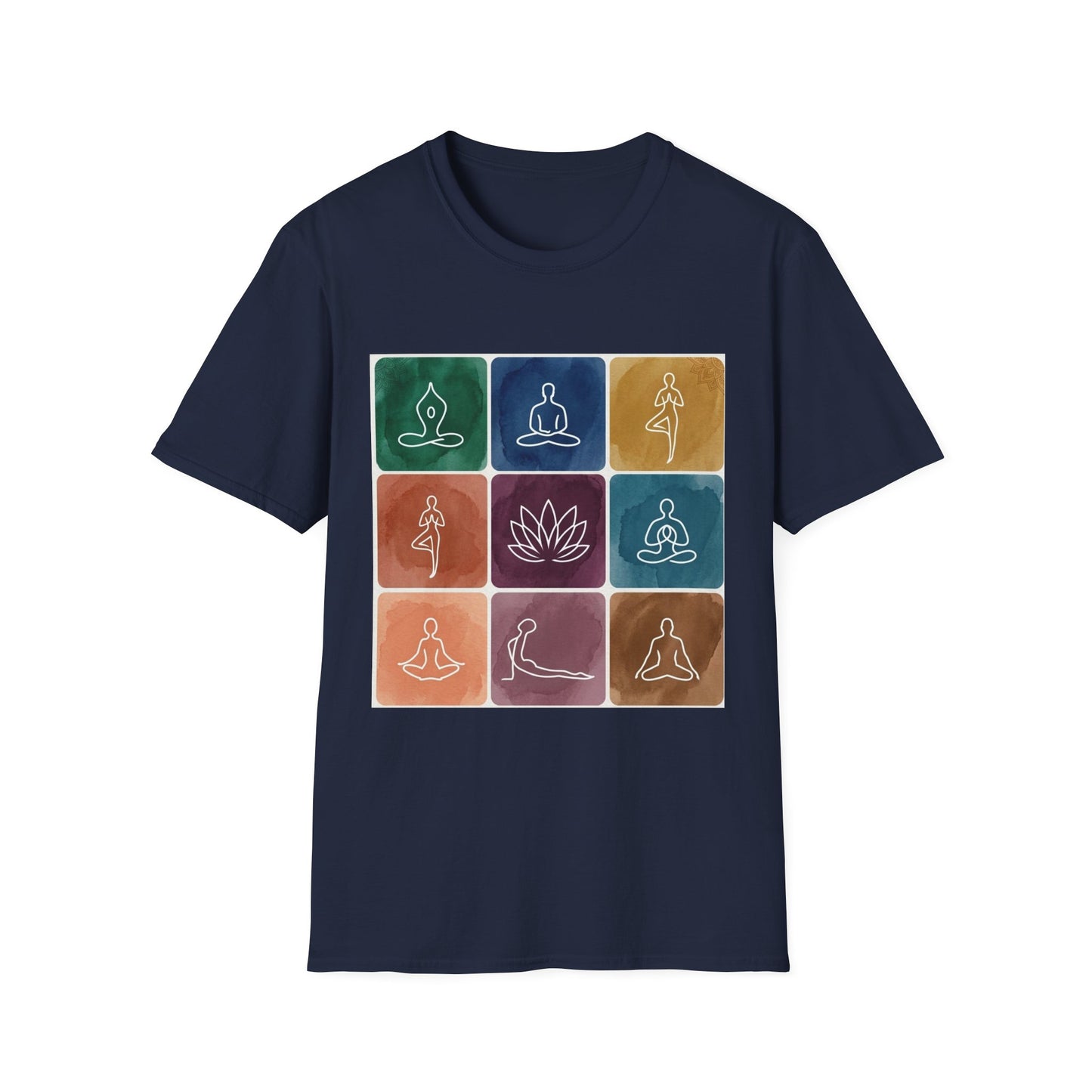 'Yoga Pose Grid' T-Shirt