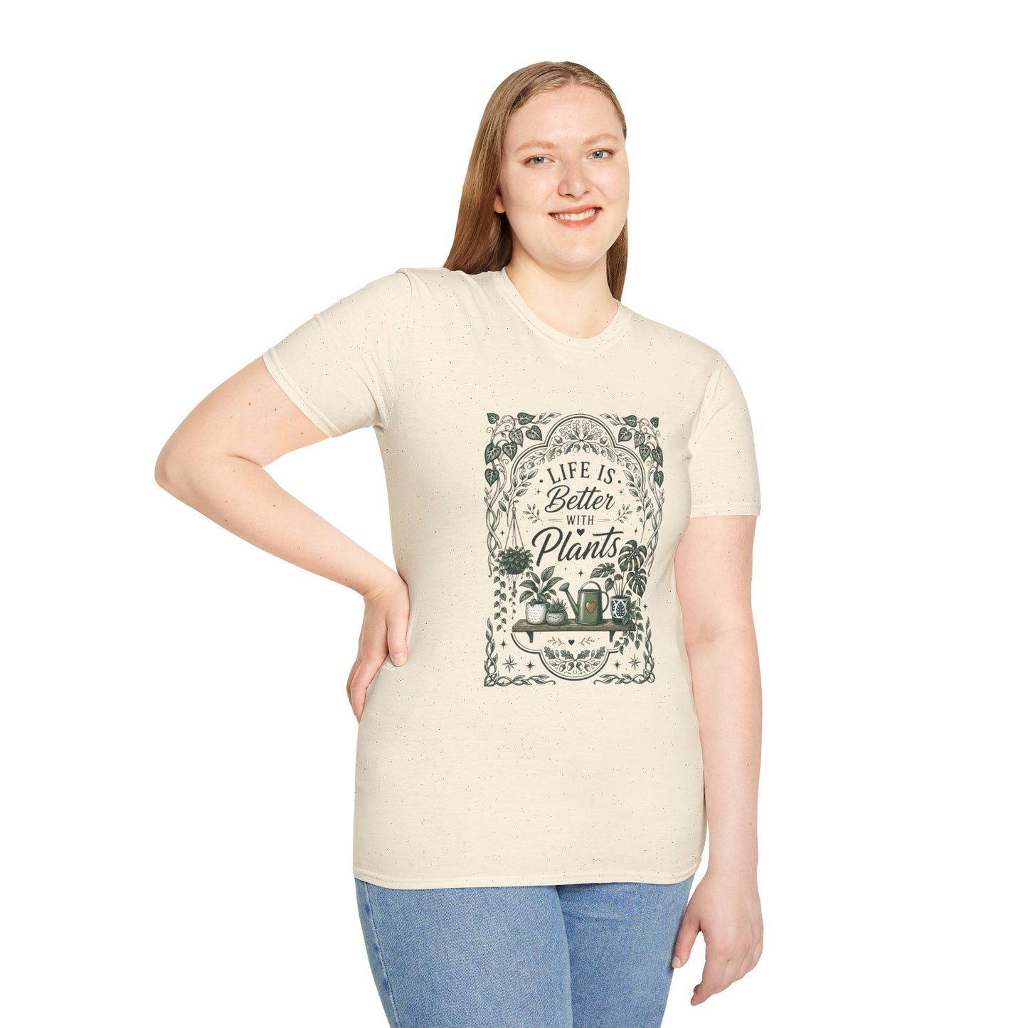 'Life is better with plants' T-Shirt