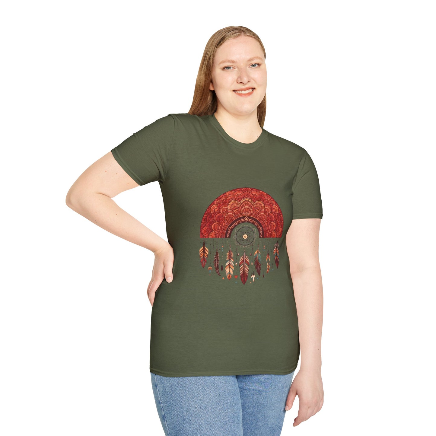 'Boho Red Sun' T-Shirt