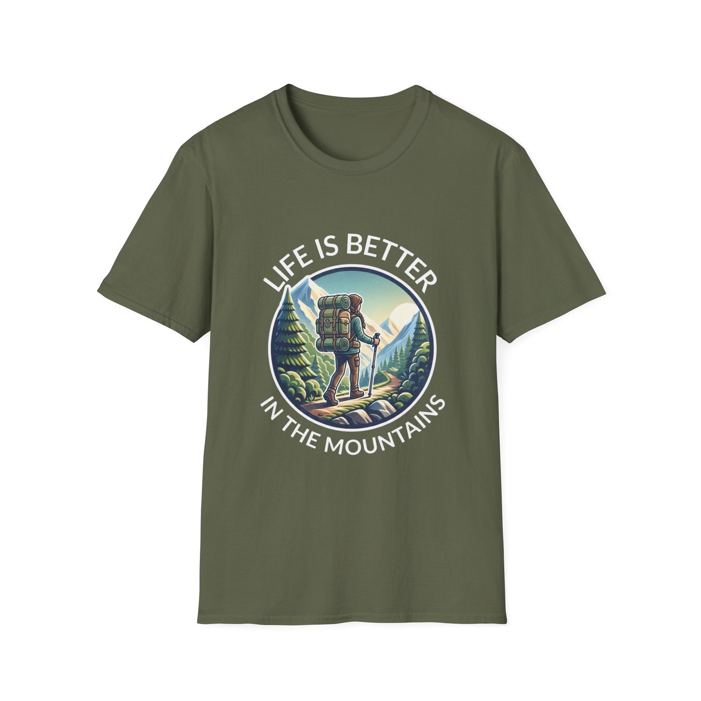 'Life is better in Mountains' Woman T-Shirt