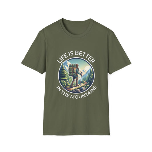 'Life is better in Mountains' Woman T-Shirt