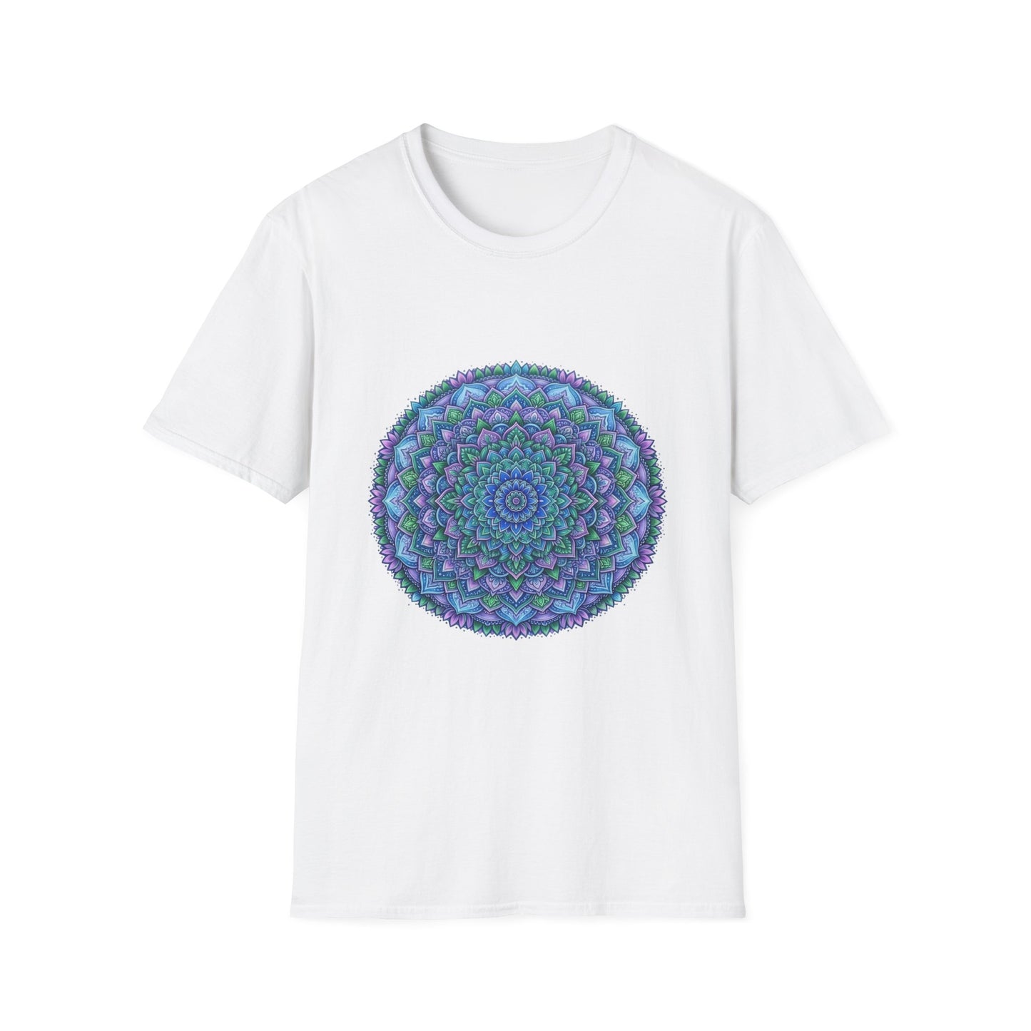 'Aqua floral print' T-Shirt