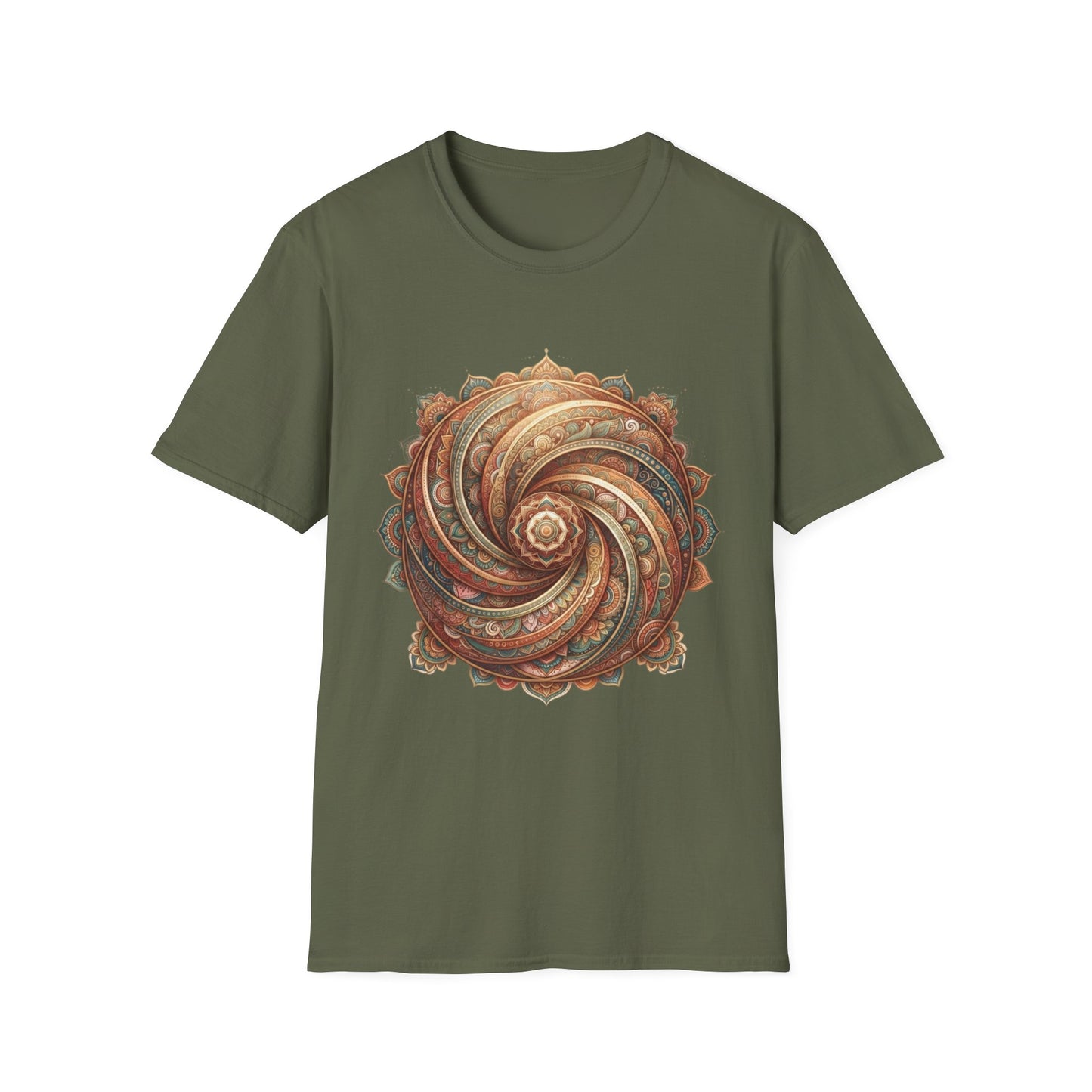 'Boho Spiral Mandala' T-Shirt