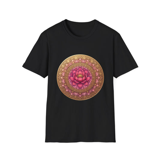 'Pink Floral Lotus' T-Shirt