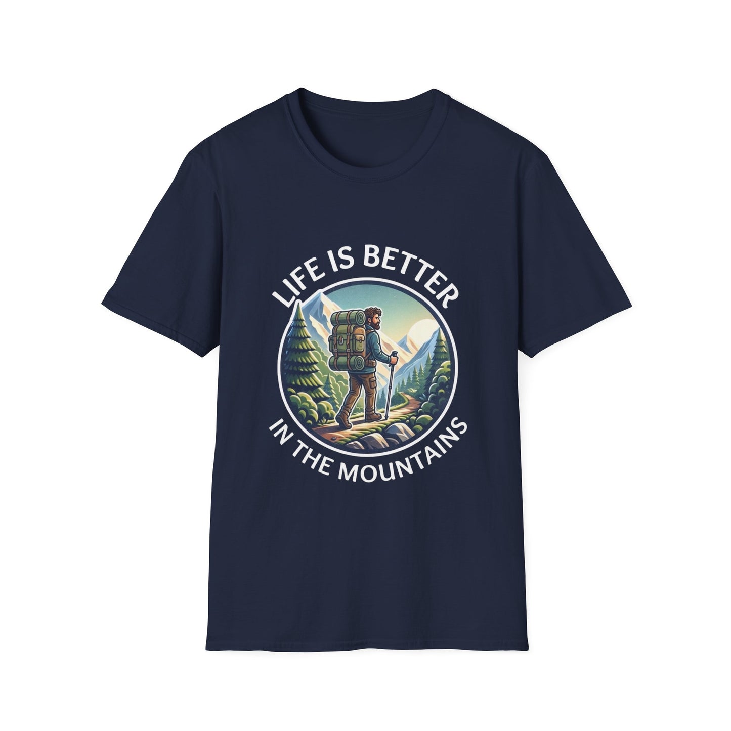 'Life is better in Mountain' Man T-Shirt