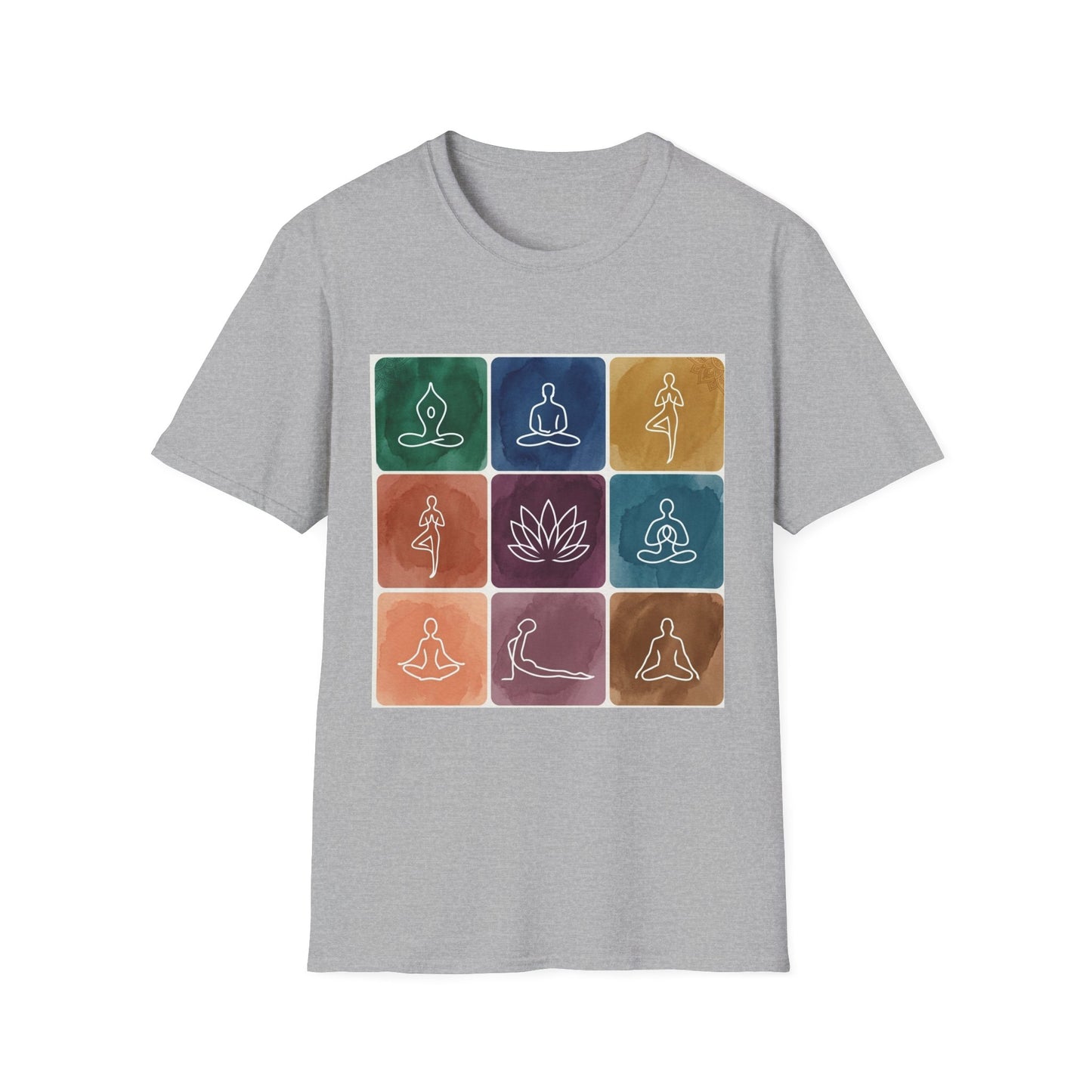 'Yoga Pose Grid' T-Shirt