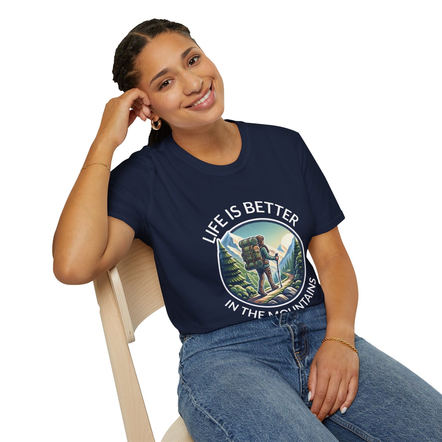 'Life is better in Mountains' Woman T-Shirt