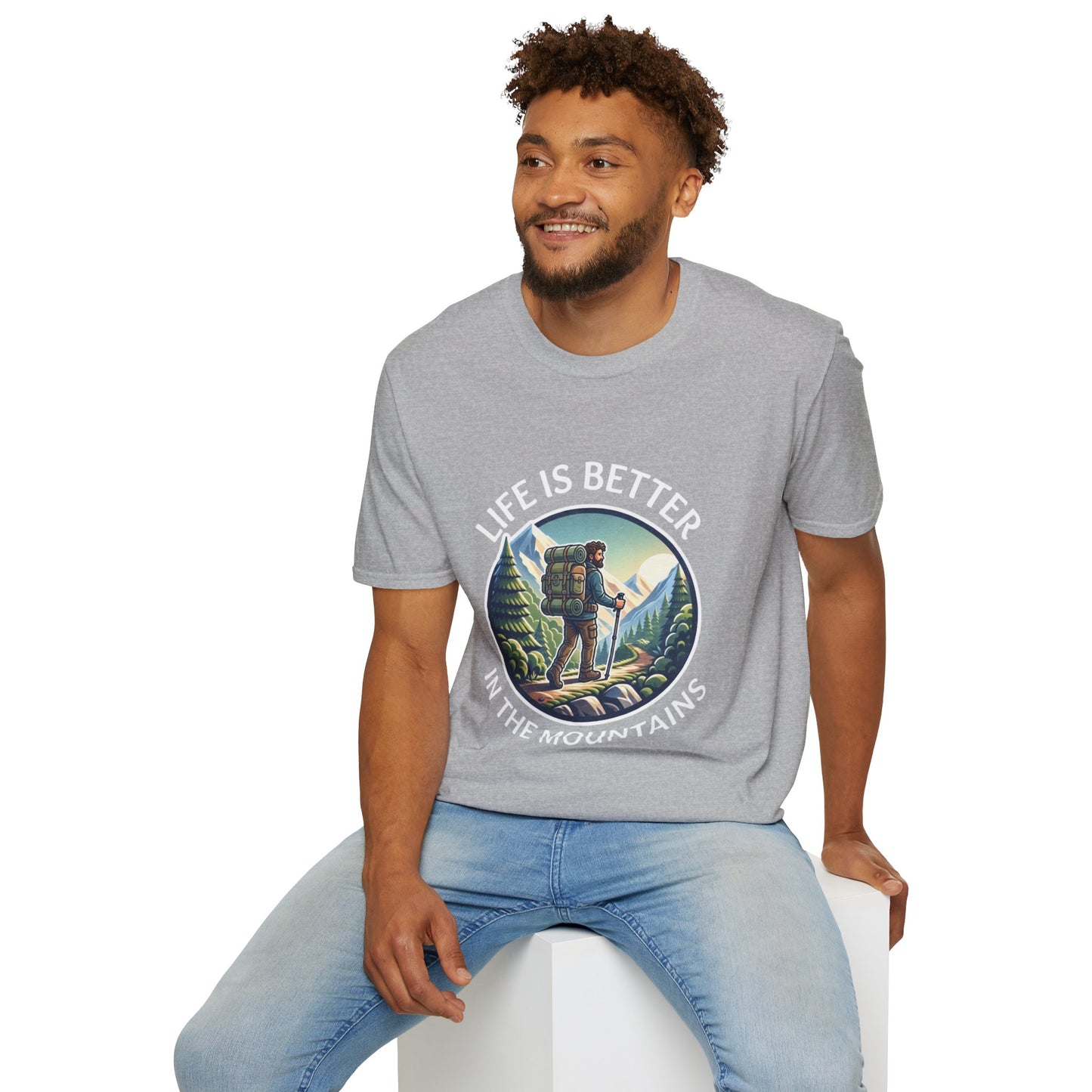'Life is better in Mountain' Man T-Shirt