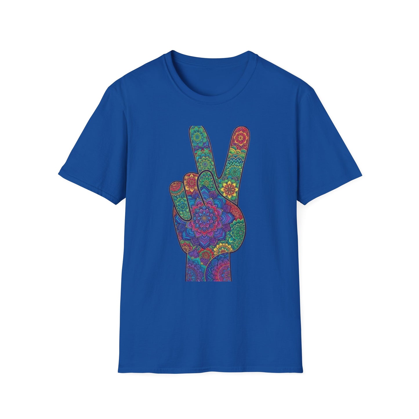 'Boho floral peace sign' T-Shirt